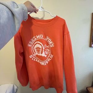 Orange/salmon Eskimo Joes